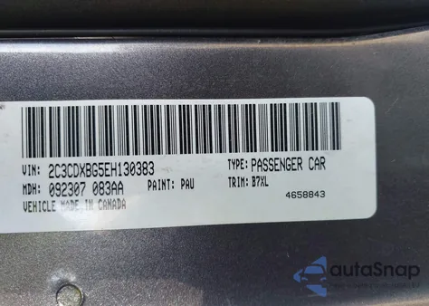 2014 Dodge Charger Se из США, поврежденный, VIN 2C3CDXBG5EH130383